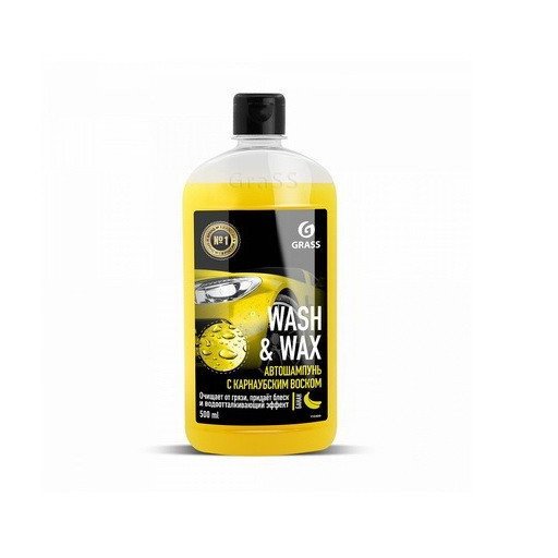 Auto šampūns ar karnaubas vasku "Wash & Wax" 500 ml