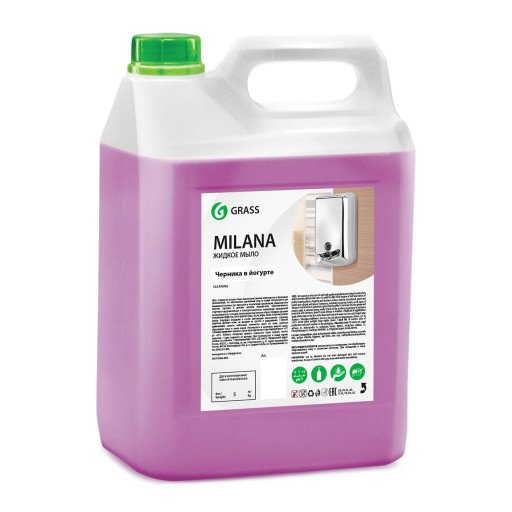 Šķidrās ziepes "Milana" melleņu jogurtā, 5 kg