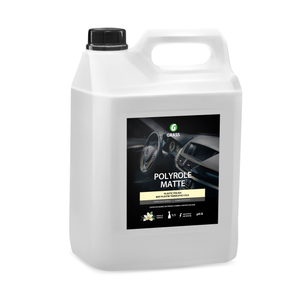 Automašīnas paneļa polirolis – matēts tīrīšanas līdzeklis Polyrole Matte Vanilla 5 kg GRASS