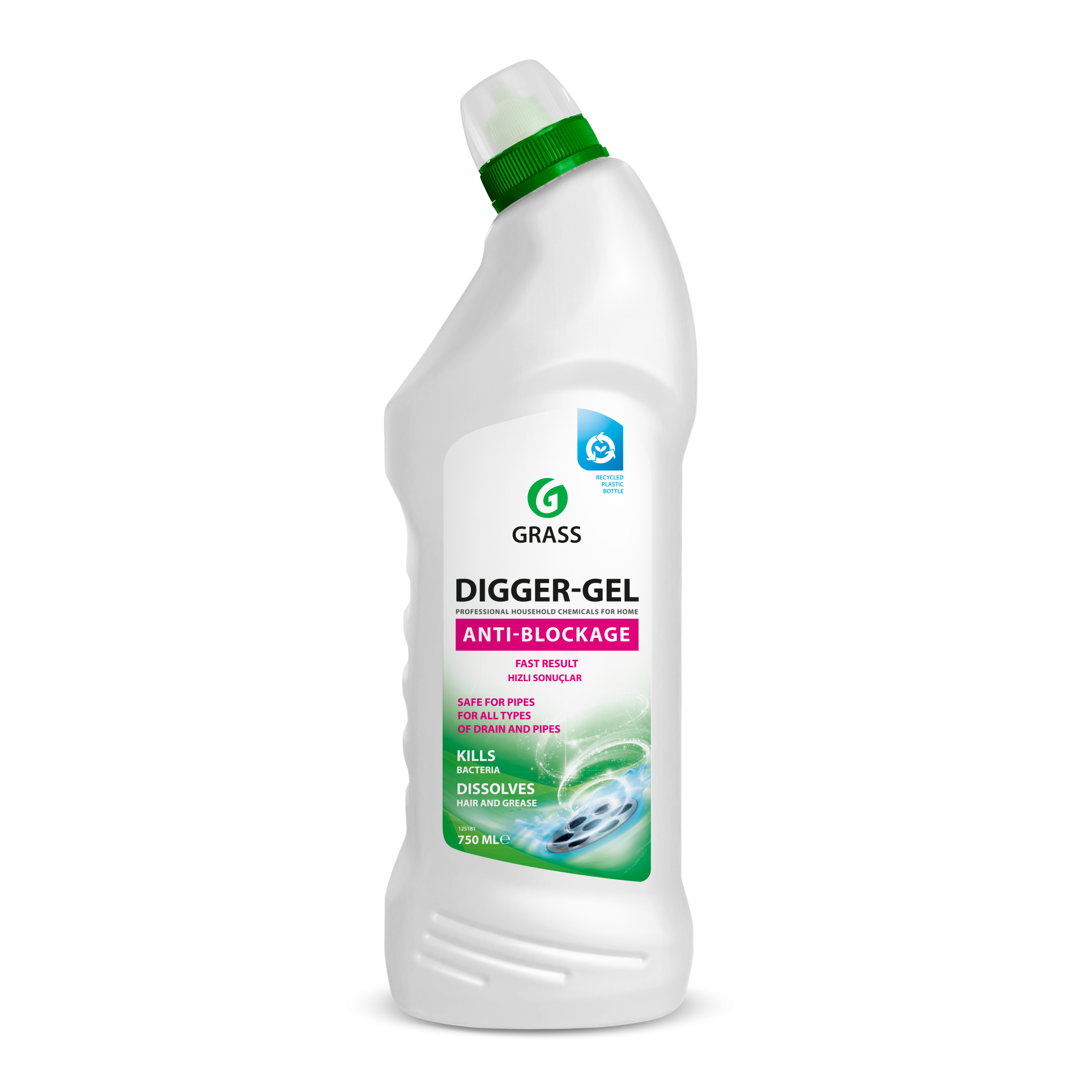 Kanalizacijos vamzdžių valymo priemonė Digger-Gel 750 ml