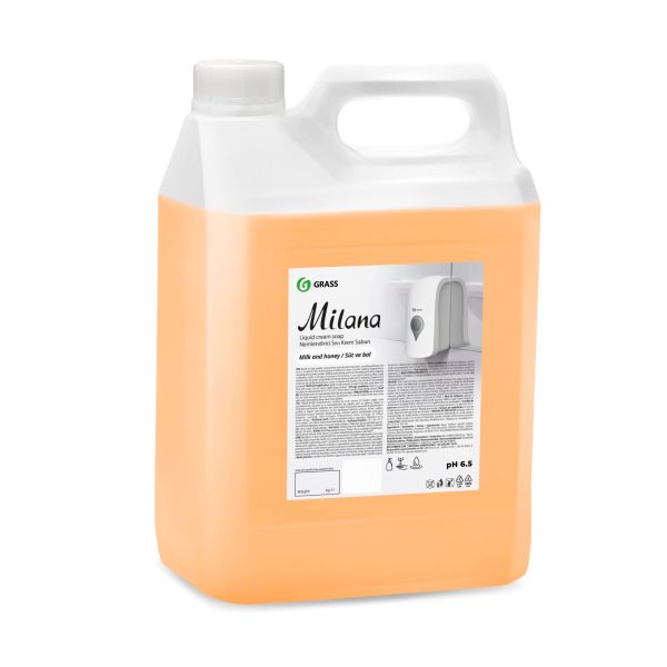 Skystas rankų muilas Milana Milk and Honey 5kg GRASS