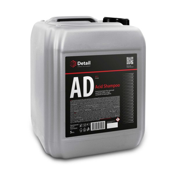 Skābais auto šampūns paredzēts automašīnas mazgāšanai ar rokām AD Acid Shampoo 5L Detail