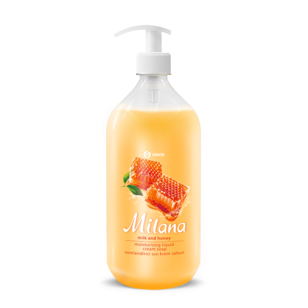 Skystas rankų muilas Milana Pienas su medumi 1000 ml