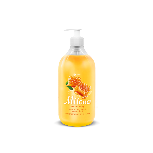 Skystas rankų muilas Milana Pienas su medumi 500 ml GRASS