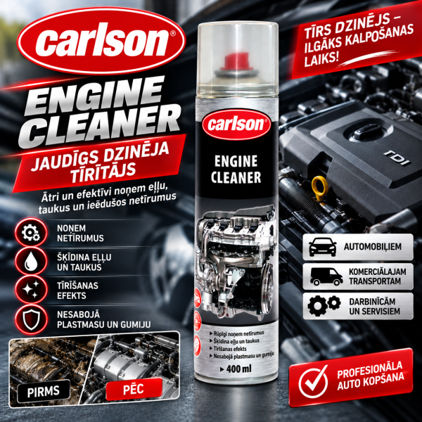 Dzinēja tīrītājs Engine Cleaner 400 ml CARLSON