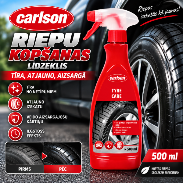 Riepu kopšanas līdzeklis Tyre Care 500 ml Carlson