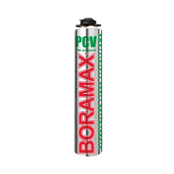 Ātri žūstošas montāžas putas logiem un durvīm PVC 750 ml BORAMAX