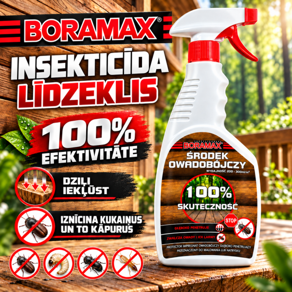 Impregnants pret koksnes kaitēkļiem Impregnat Owadobójczy 450 ml BORAMAX