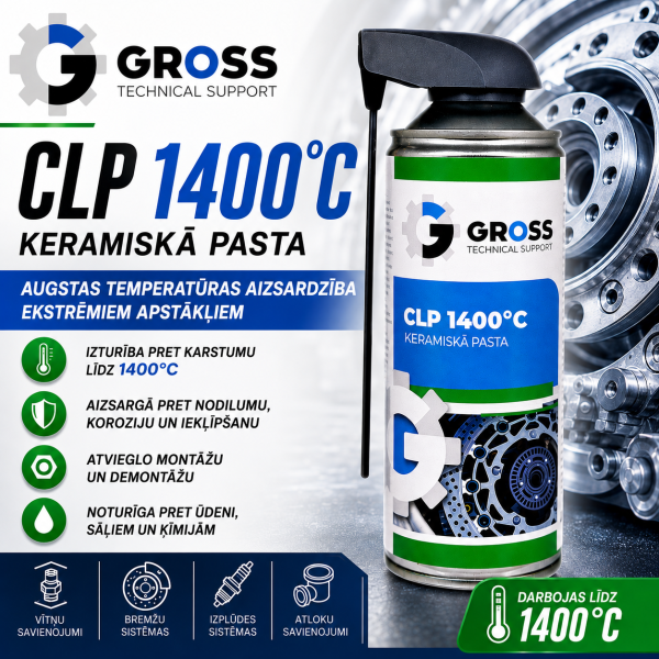 GROSS CLP 1400°C 400 ml – augstas temperatūras keramiskā pasta
