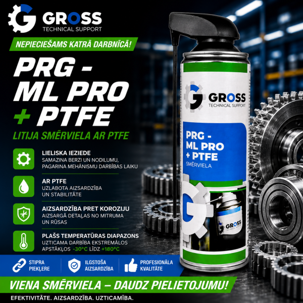 Universāla smērviela ar PTFE PRG-ML PRO 500 ml GROSS