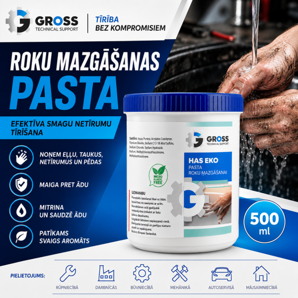 Roku mazgāšanas pasta HAS EKO 500 ml GROSS