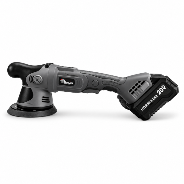 Akumulatora ekscentriskā pulēšanas mašīna TONYIN Cordless DA Polisher 15 mm (Brushless)